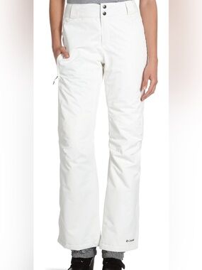 Columbia Women’s White Snow Pants - Insulated Ski Trousers